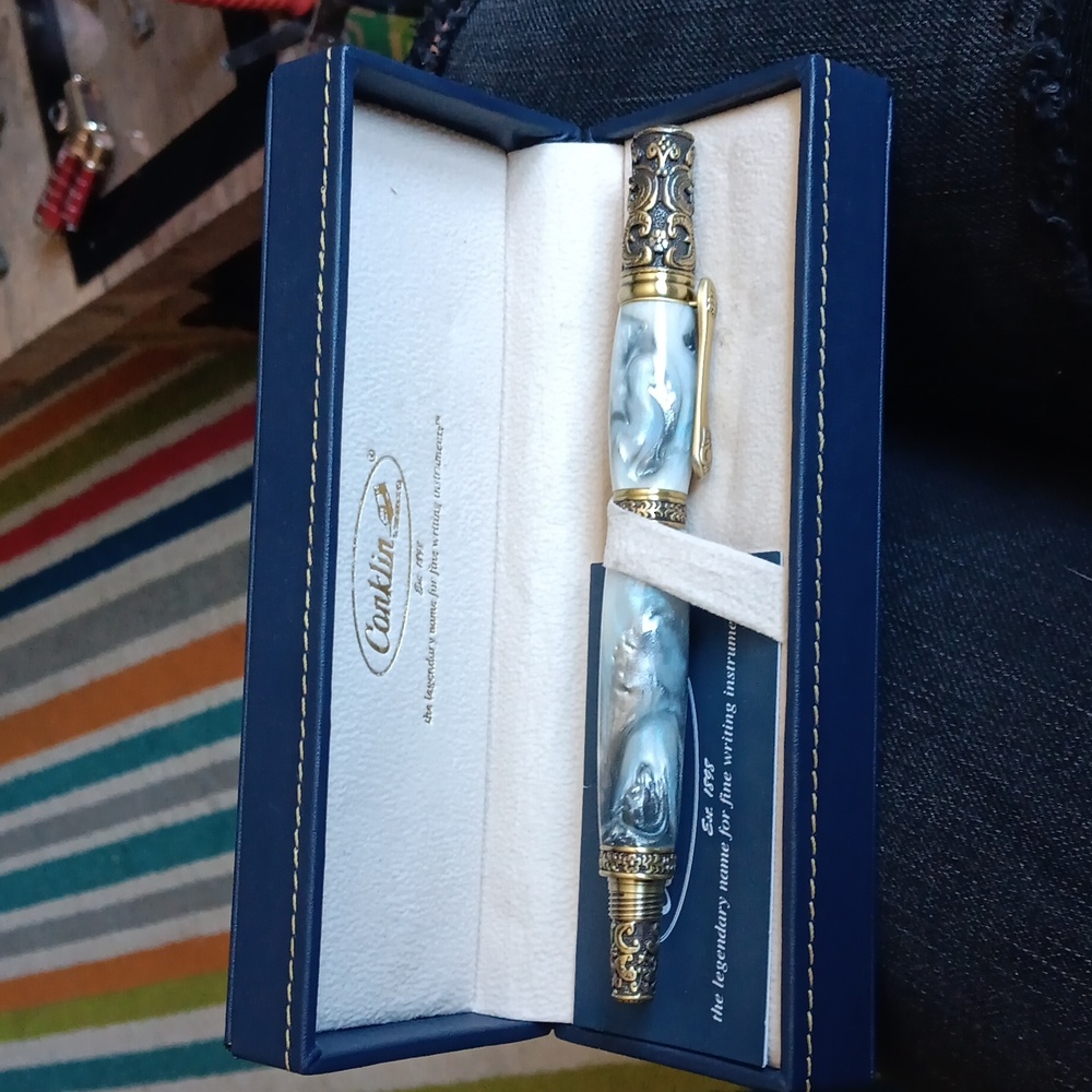 Antique mother of pearl fountain pen